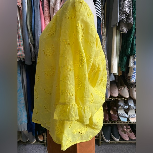 Andree By Unit Off Shoulder Yellow Top. - Picture 2 of 8